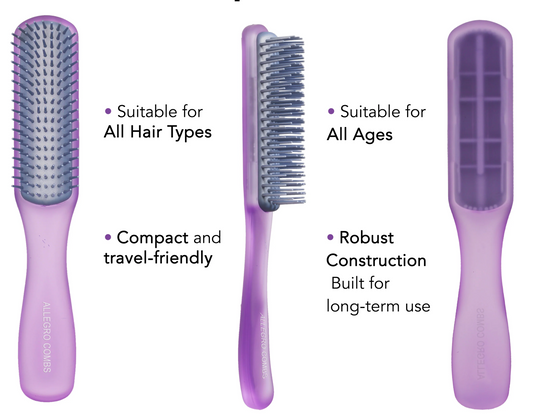 Descubra a Escova Revolucionária que Transformará sua Rotina de Cuidados com o Cabelo: Allegro Combs ScalpCaress