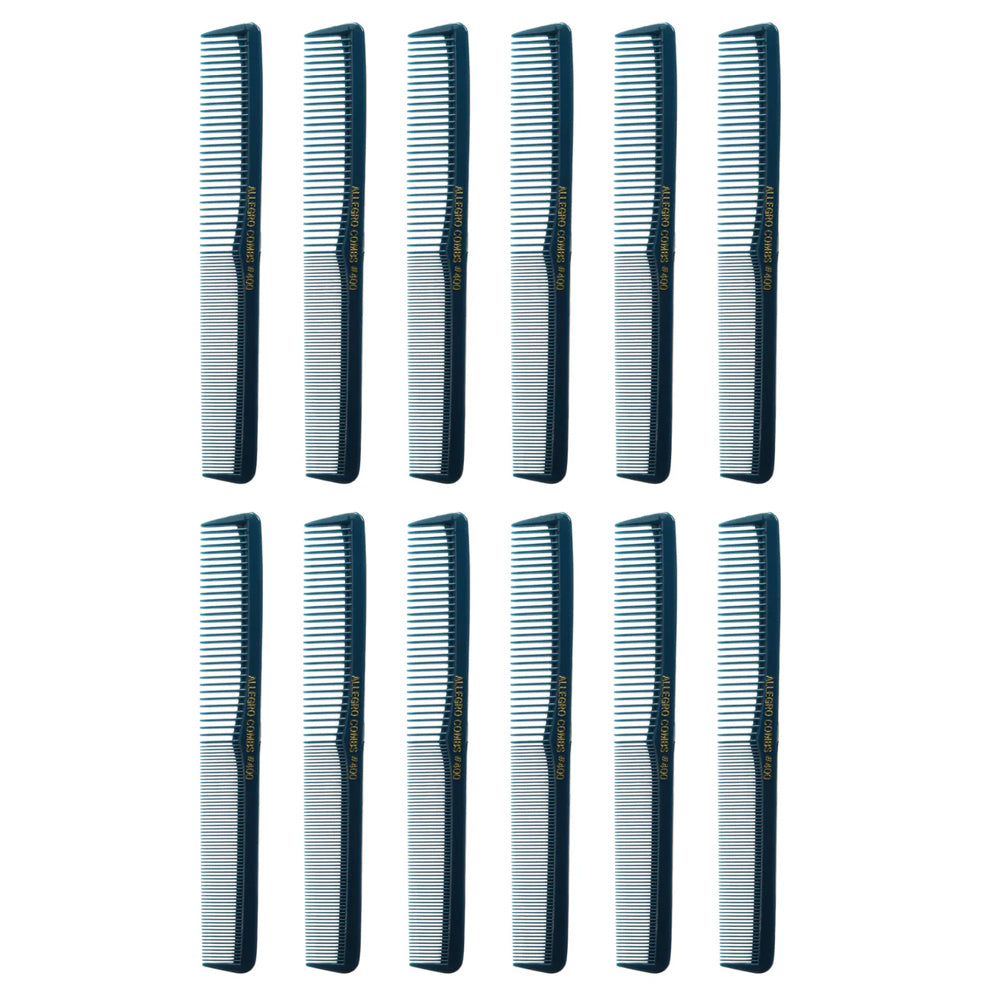 Allegro Combs #400 Barber Combs For Hair Cutting All Purpose Combs 12 Count