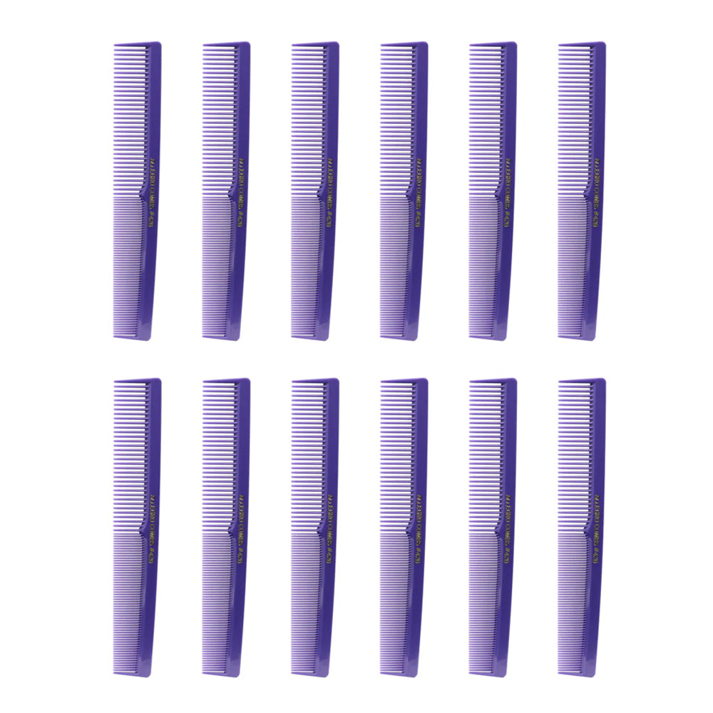 Allegro Combs 420 Barber Cutting Styling Comb Set - 12 count