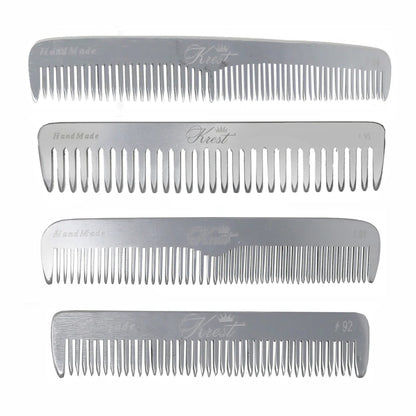 Krest Professional Metal Combs Aluminum Combs 100% Hand-Finished.