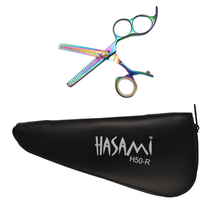 Hasami 5 In. Thinning Scissors Shears Titanium Finish  H50-R