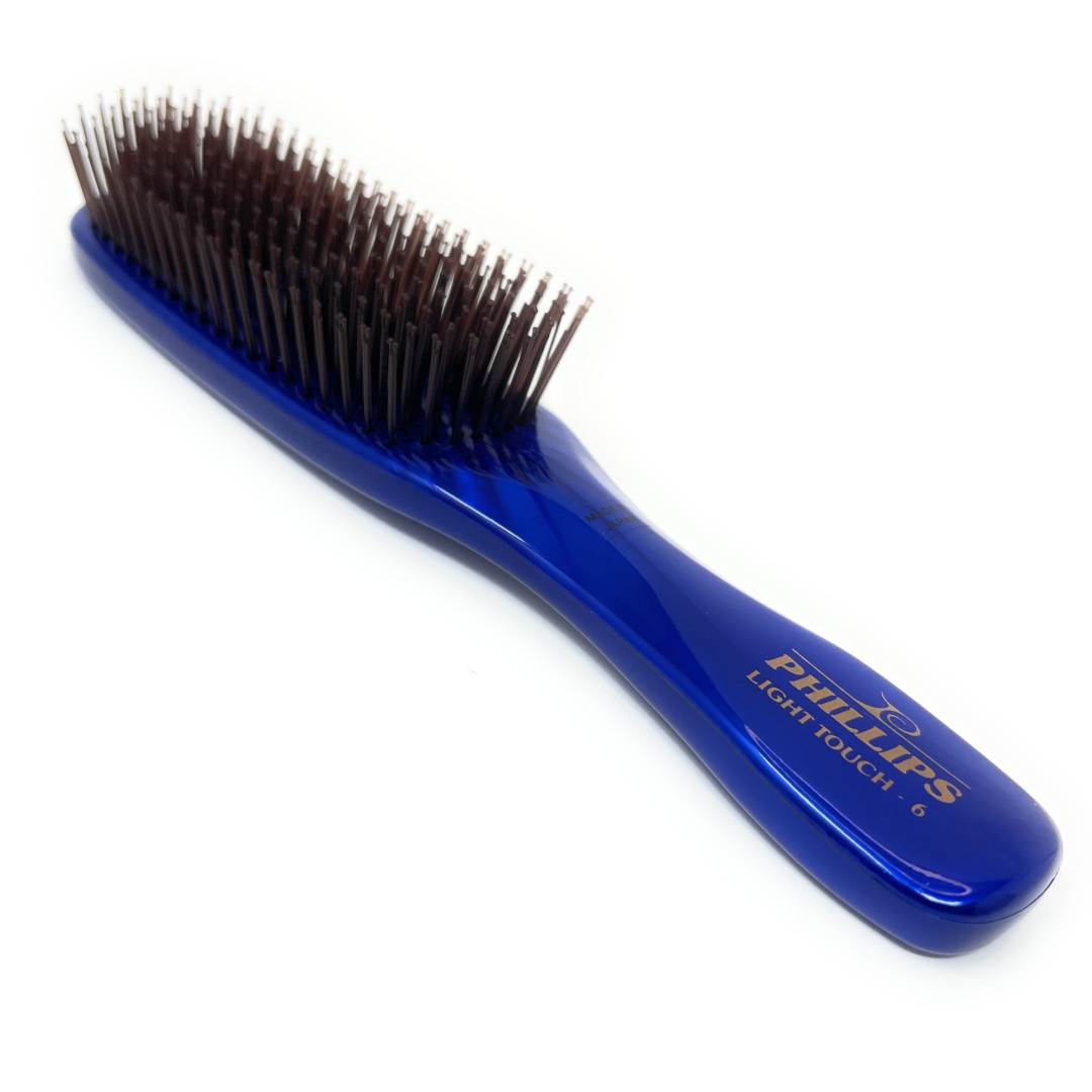 Phillips Brush Light Touch 6 Gem Nylon Bristle Hair Brush - 9-Row Unisex Brush