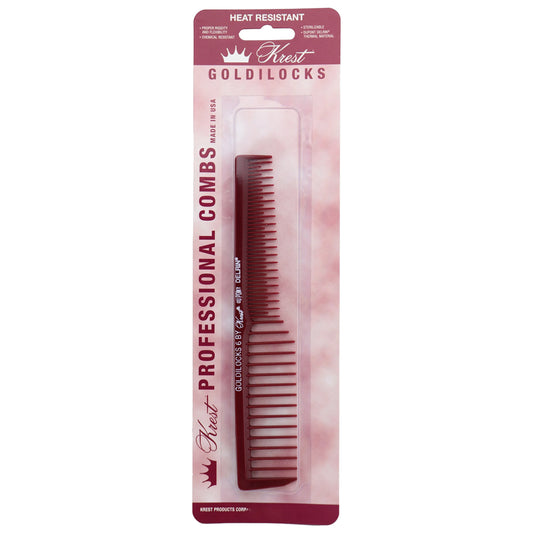 Krest Goldilocks G6 7 In Heat Resistant Space Tooth Hair Comb. For Volume Wigs & Natural Hair. 1 pc.