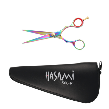 Hasami 6 In. Hair Cutting Scissors Righty Titanium Finish  S60-R