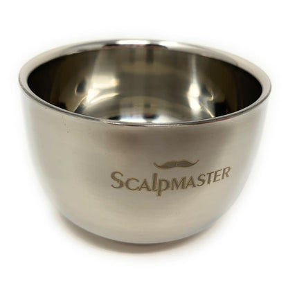 Scalpmaster Stainless Steel Shaving Bowl Shave Accessory for Men Small 3.4 Oz