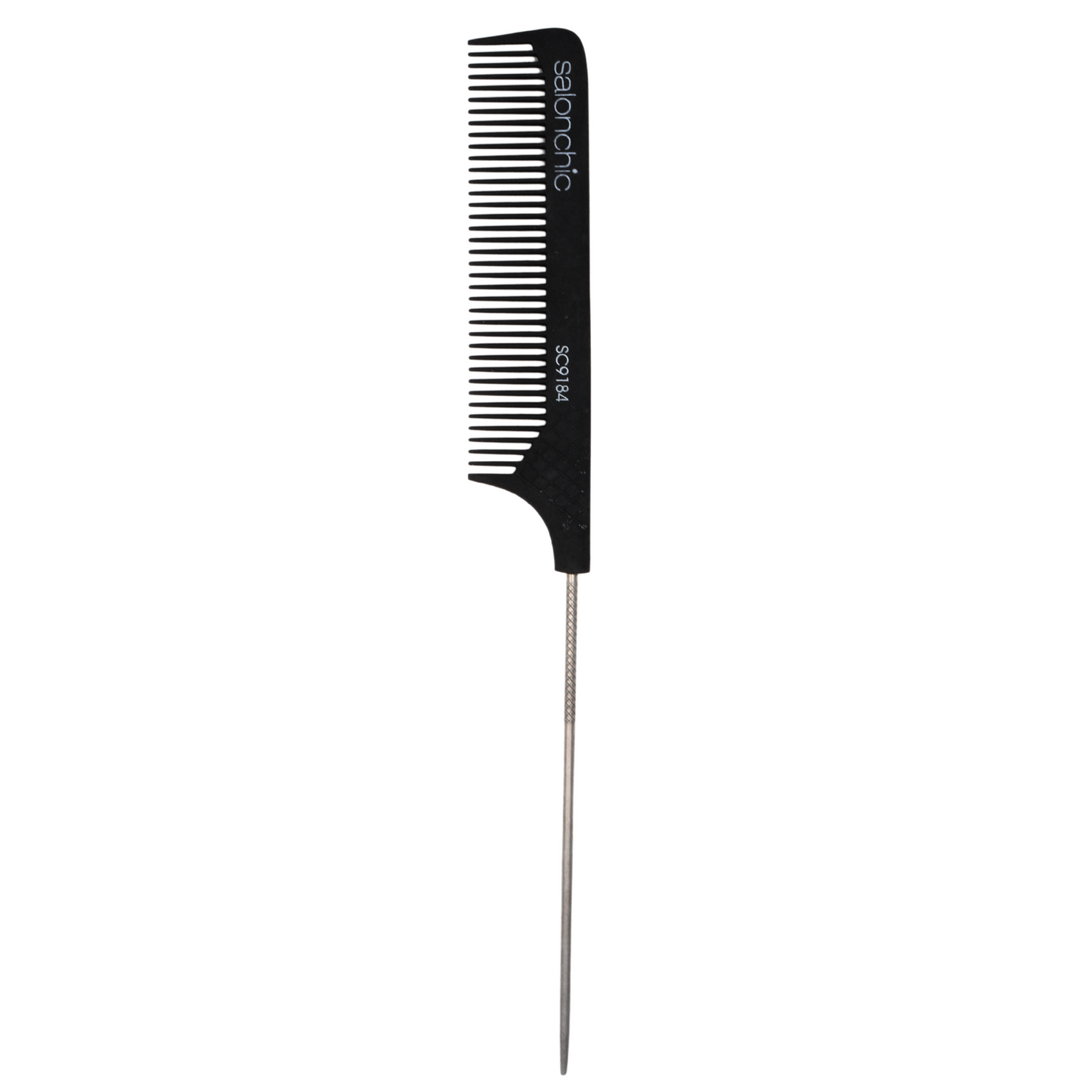 SalonChic 9" Pintail Carbon Comb - High Heat Resistant, Coarse Teeth