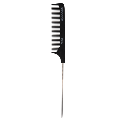 SalonChic 9" Pintail Carbon Comb - High Heat Resistant, Coarse Teeth