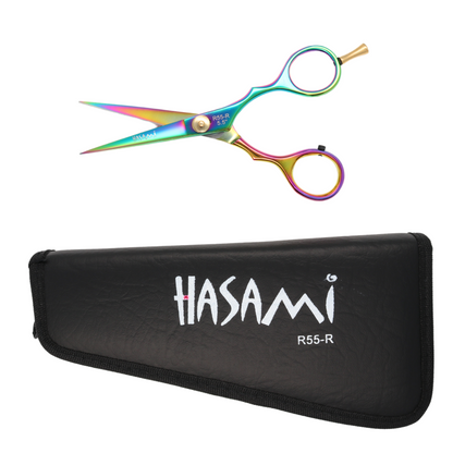 Hasami 5.5 In. Hair Cutting Scissors Righty Titanium Finish  R55-R