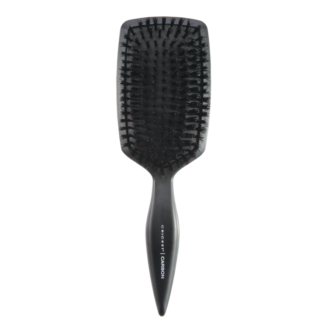 Cricket Carbon Boar Paddle Hair Brush for Blow Drying