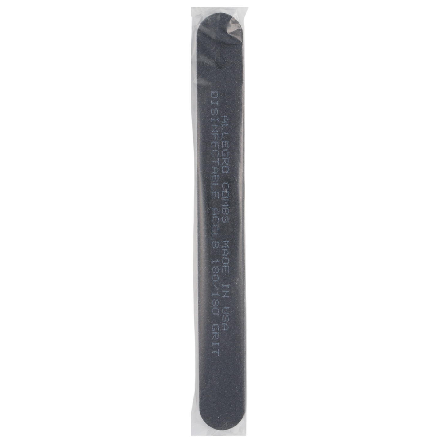 Allegro Combs Cushioned Nail Files Black - 180/180 Grit - 5 Count