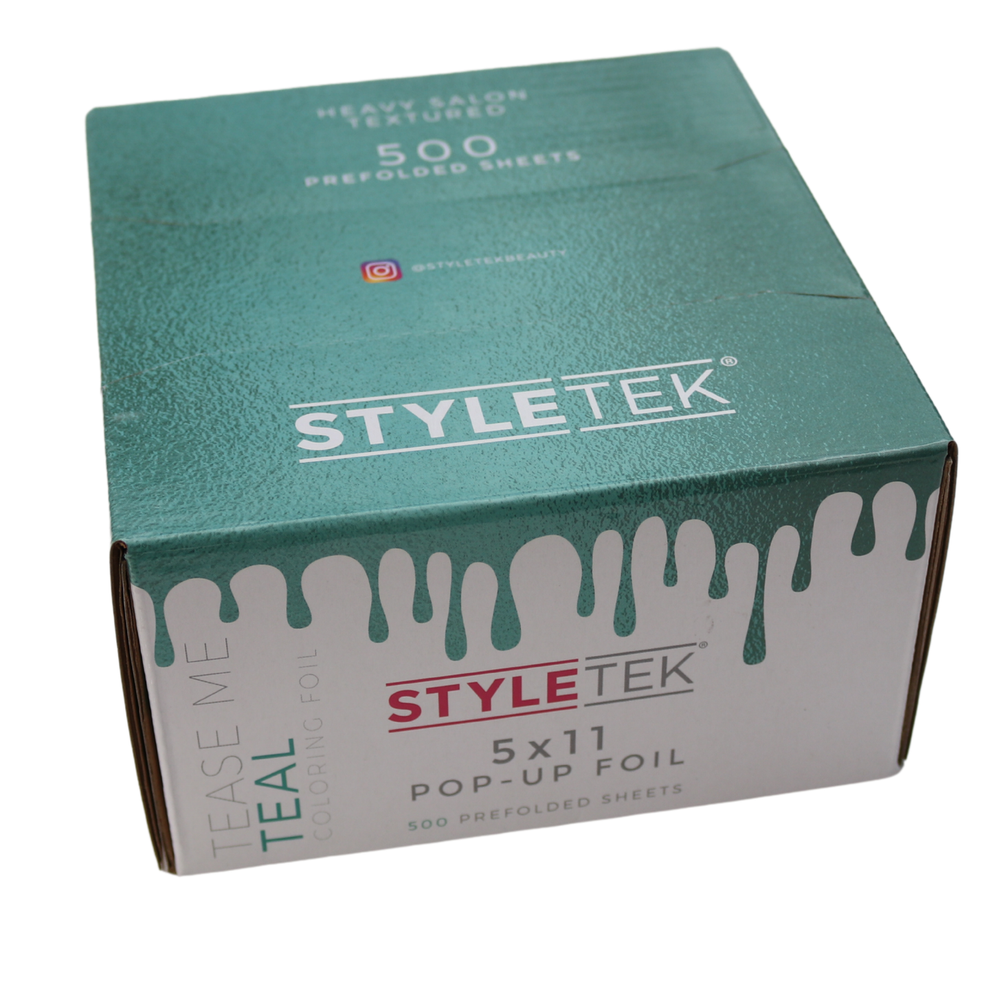 Styletek 5x11 Pre-Cut Pop-Up Foil, Heavy Texture, Teal 500 Sheets