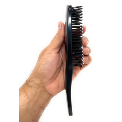 Phillips Brush Light Touch 8 - Nylon Hair Brush, Black Rectangle Handle