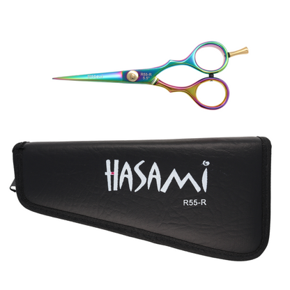 Hasami 5.5 In. Hair Cutting Scissors Righty Titanium Finish  R55-R