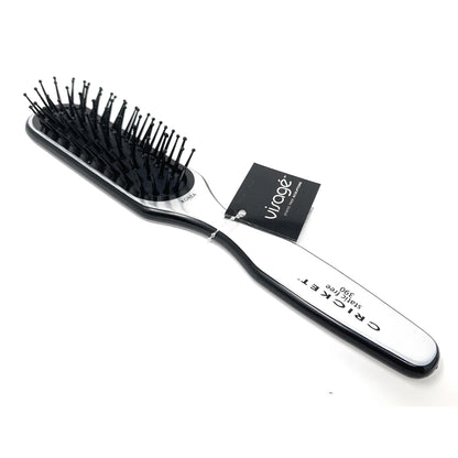 Cricket Visage #390 Static Free Sculpting Cushioned Hair Brush Unisex Silver Blk