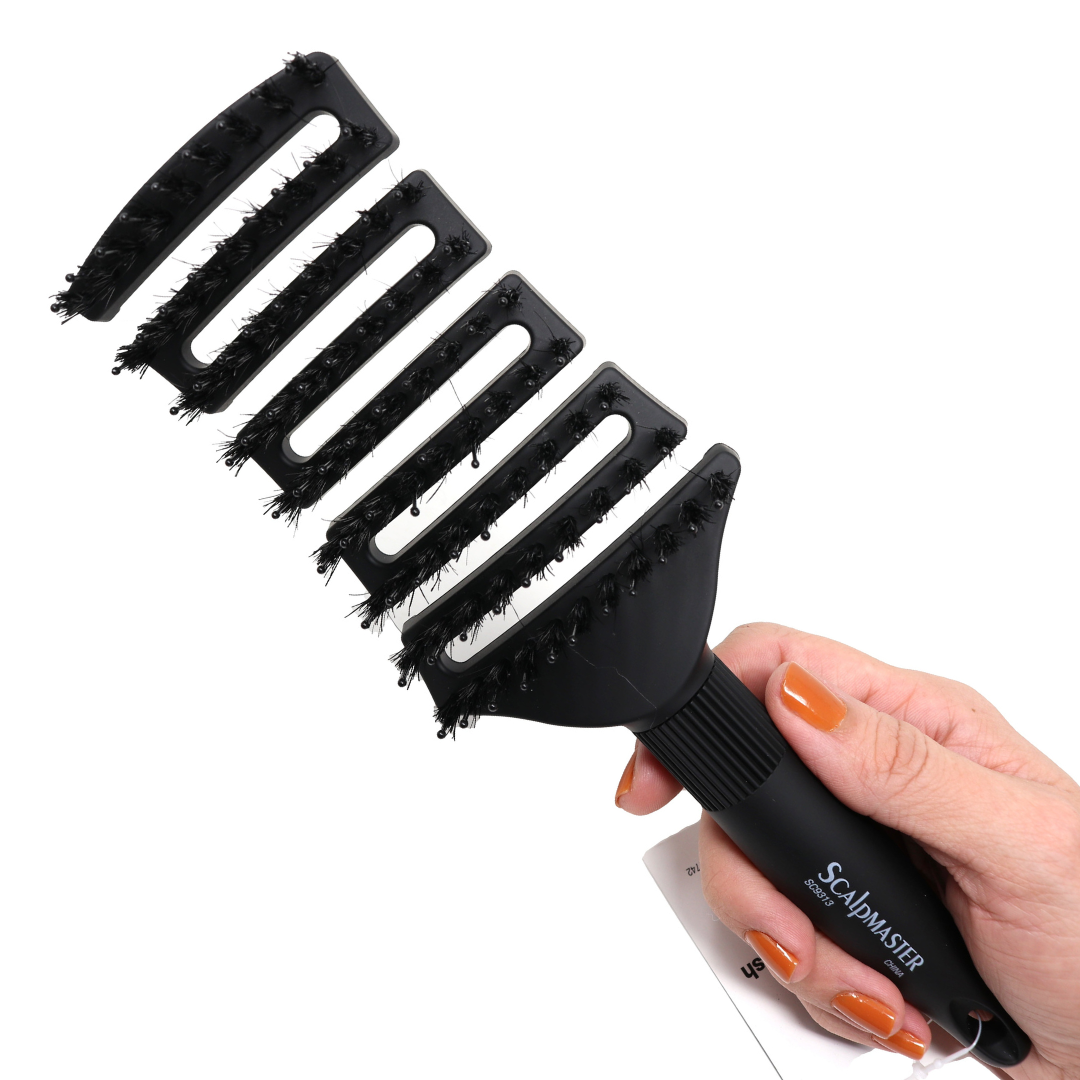 Scalpmaster Boar Nylon Flexible Detangling Hair Brush