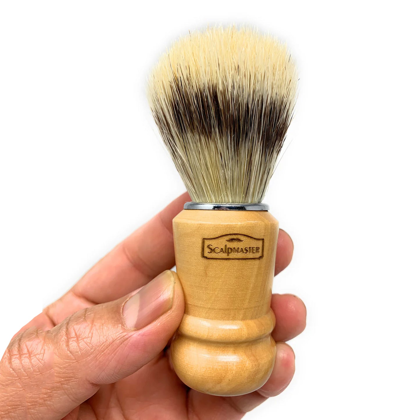 Scalpmaster Boar Bristles Shaving Brush Wood Handle 100% Boar Bristles SB-15