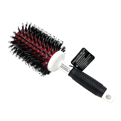 Phillips Vent Barrel Hair Brush - Boar Bristles, Tourmaline, Rubber Grip