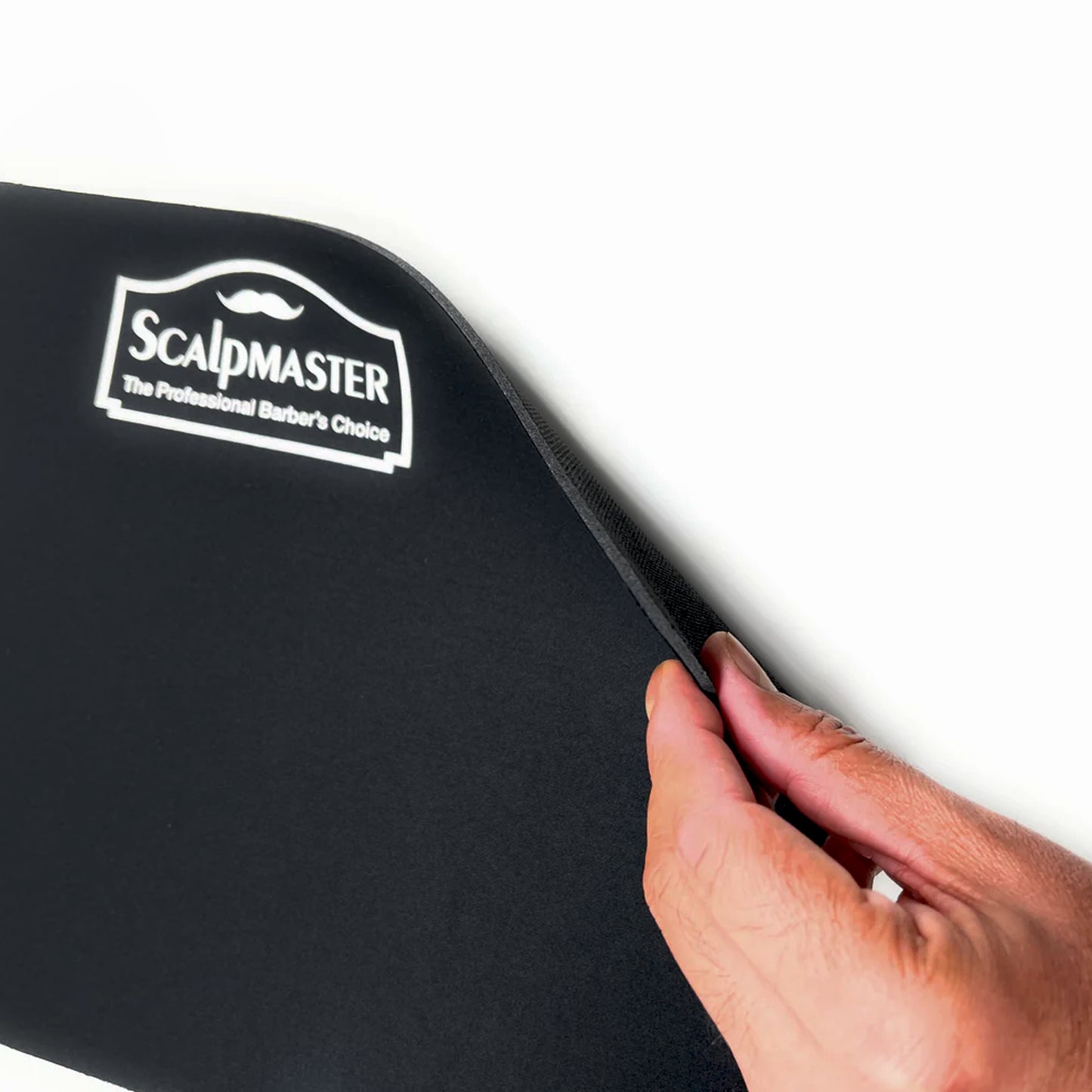 Scalpmaster Black Barber Mat - Anti-Slip Rubber Pad for Clippers & Tools