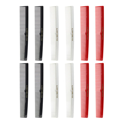 Allegro Combs 420 Barber Cutting Styling Comb Set - 12 count