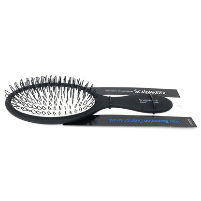 Scalpmaster Hair Extension Oval Cushion Brush 11 Row Black  SC9303