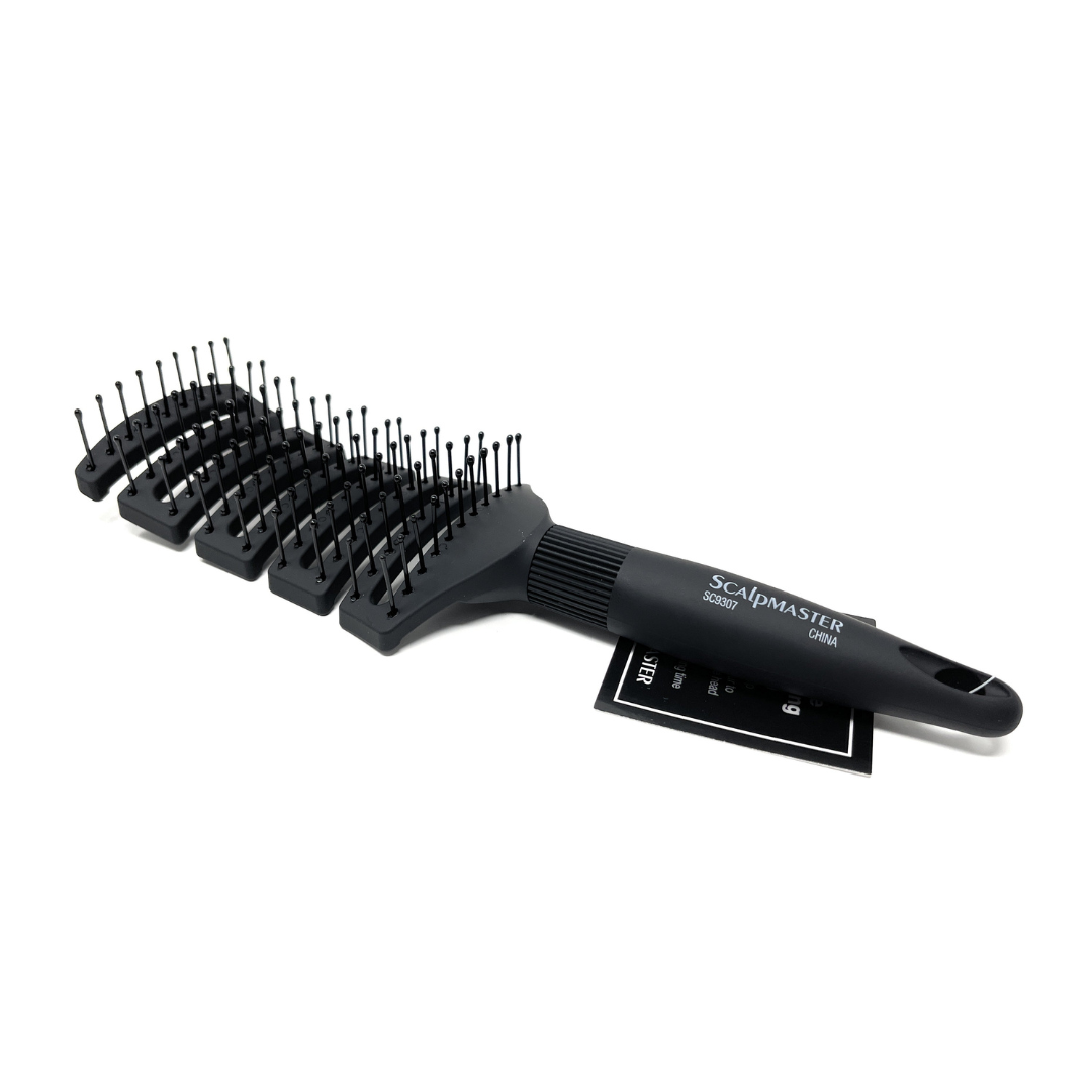 Sclapmaster Hair Brush Ball-tipped Bristles Flexible Vented