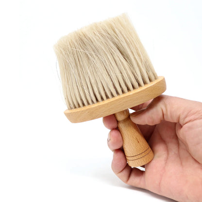 Scalpmaster Barber Brush Neck Duster With Natural Bristles Barbershop Accessories 1 pc.