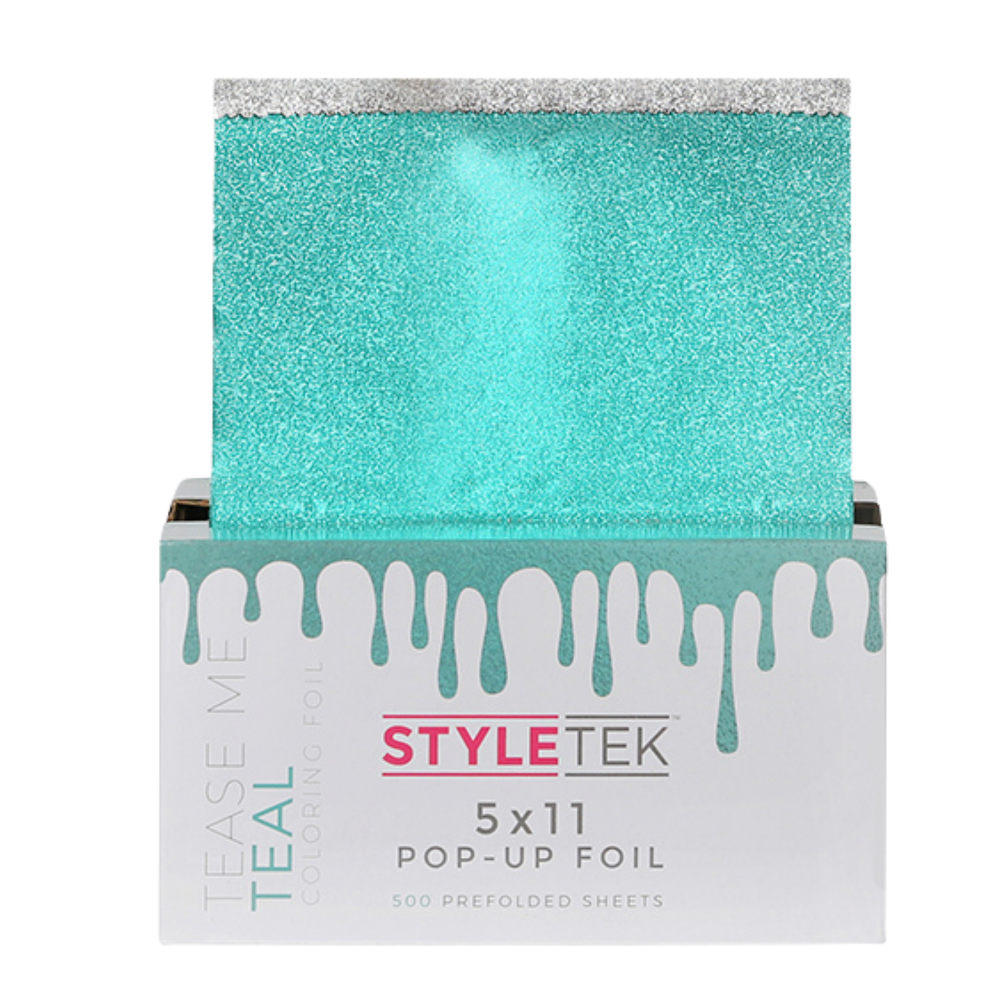 Styletek 5x11 Pre-Cut Pop-Up Foil, Heavy Texture, Teal 500 Sheets