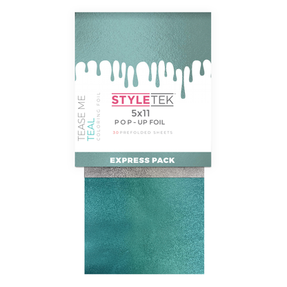 Styletek 5x11 Pre-Cut Pop-Up Foil, Heavy Texture, Teal 500 Sheets