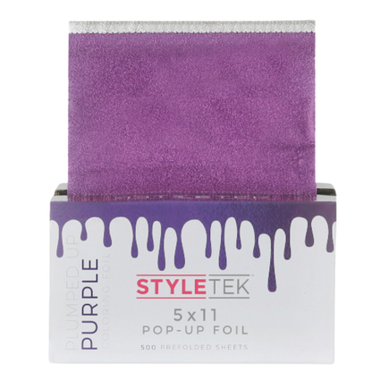 Styletek 5x11 Pre-Cut Pop-Up Foil, Heavy Texture Purple 500 Sheets