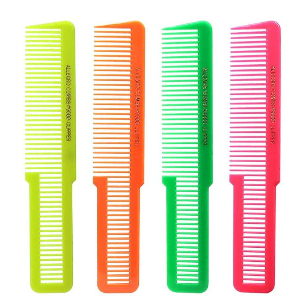 Allegro Combs #9000 Clipper Combs Blending Flat Top 6 Count