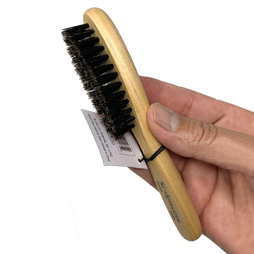 Scalpmaster 100% Boar Bristle Beard Brush Hair Brush Clipper Brush 2 pk.