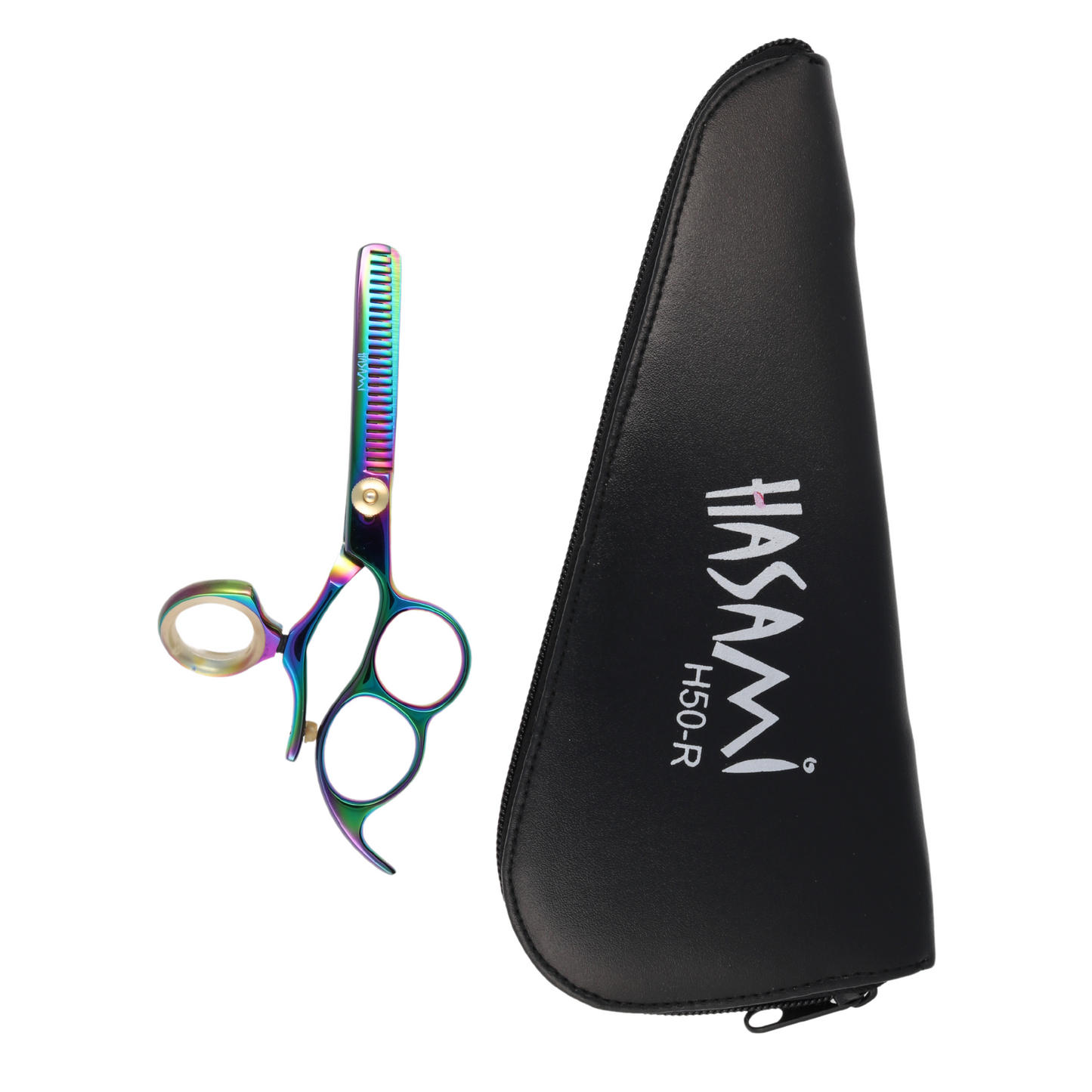 Hasami 5 In. Thinning Scissors Shears Titanium Finish  H50-R