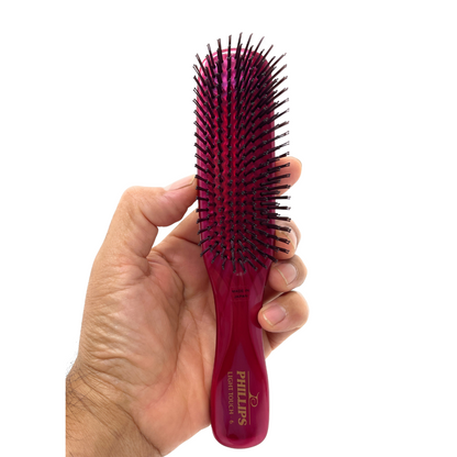 Phillips Brush Light Touch 6 Gem Nylon Bristle Hair Brush - 9-Row Unisex Brush