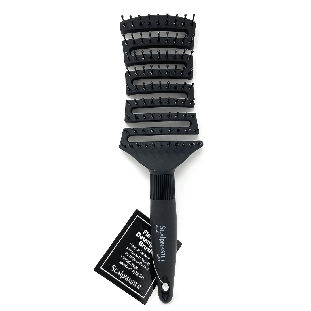 Sclapmaster Hair Brush Ball-tipped Bristles Flexible Vented