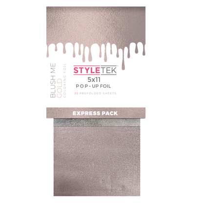 StyleTek 5x11 Pre-Cut Pop-Up Foil, Heavy Texture Gold 500 Count