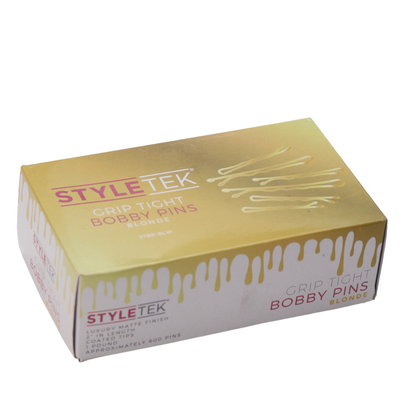 Styletek Grip Tight Heavy Duty Bobby Pins - Blonde Gold 1 Lb.