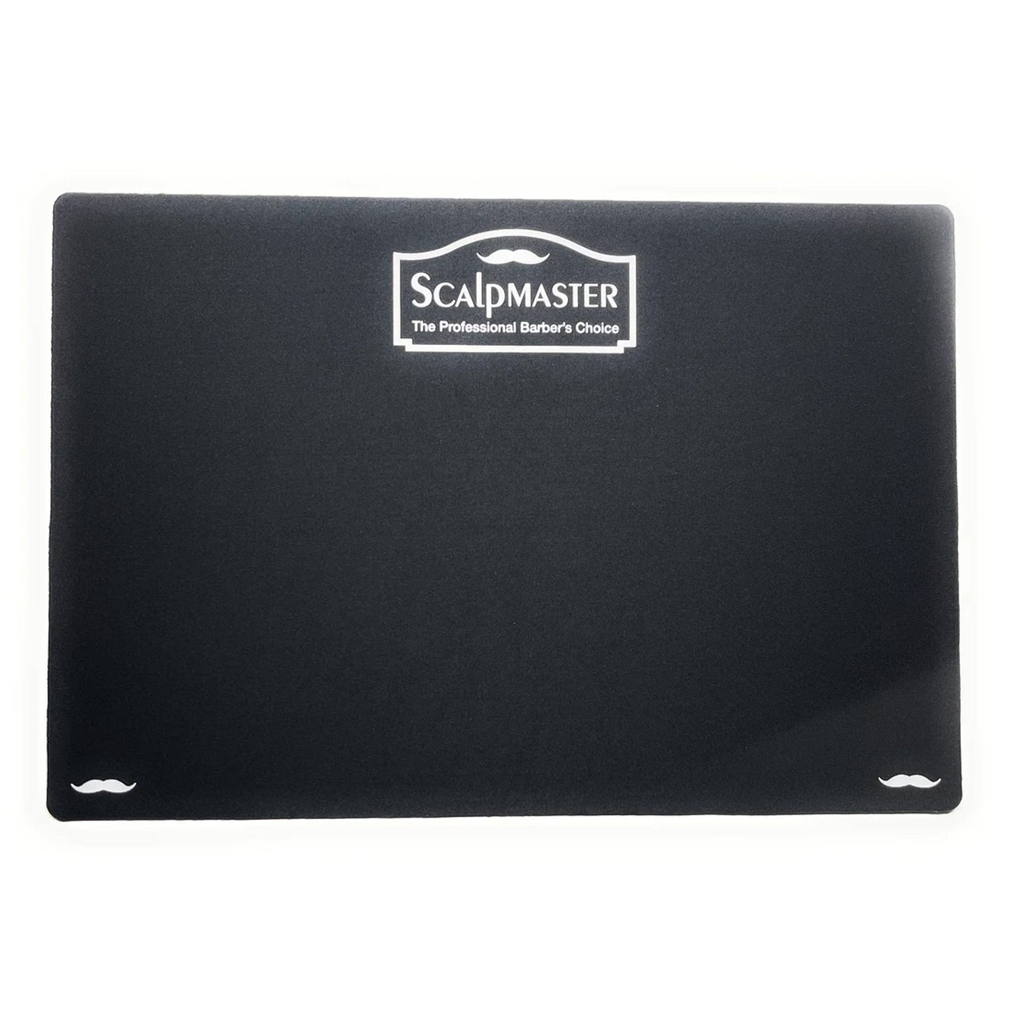 Scalpmaster Black Barber Mat - Anti-Slip Rubber Pad for Clippers & Tools