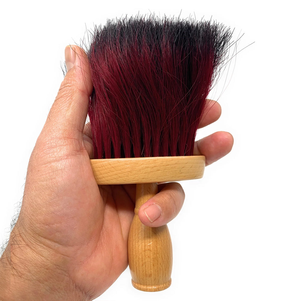 Neck Duster Extra Thick Ox Hair Neck Brush Barber Duster Color Bristles 1 pc.