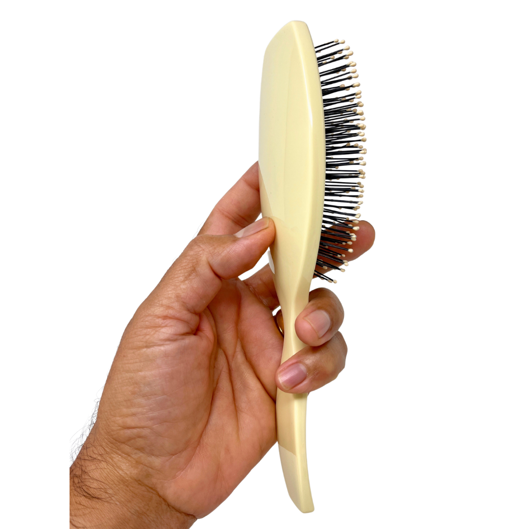 Phillips Light Touch 1 Oval Cushioned Hair Brush - 11-Row Bristles, Ivory