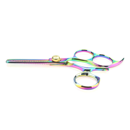 Hasami 5 In. Hair Cutting Thinning Scissors Righty Thinning Shears Set Titanium Finish  I50-R