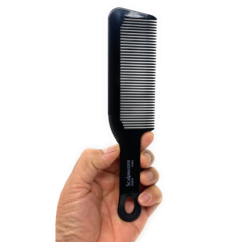 Scalpmaster 9 In. Clipper Cutting Comb Barber Comb Blending Comb Black 1 Pc.