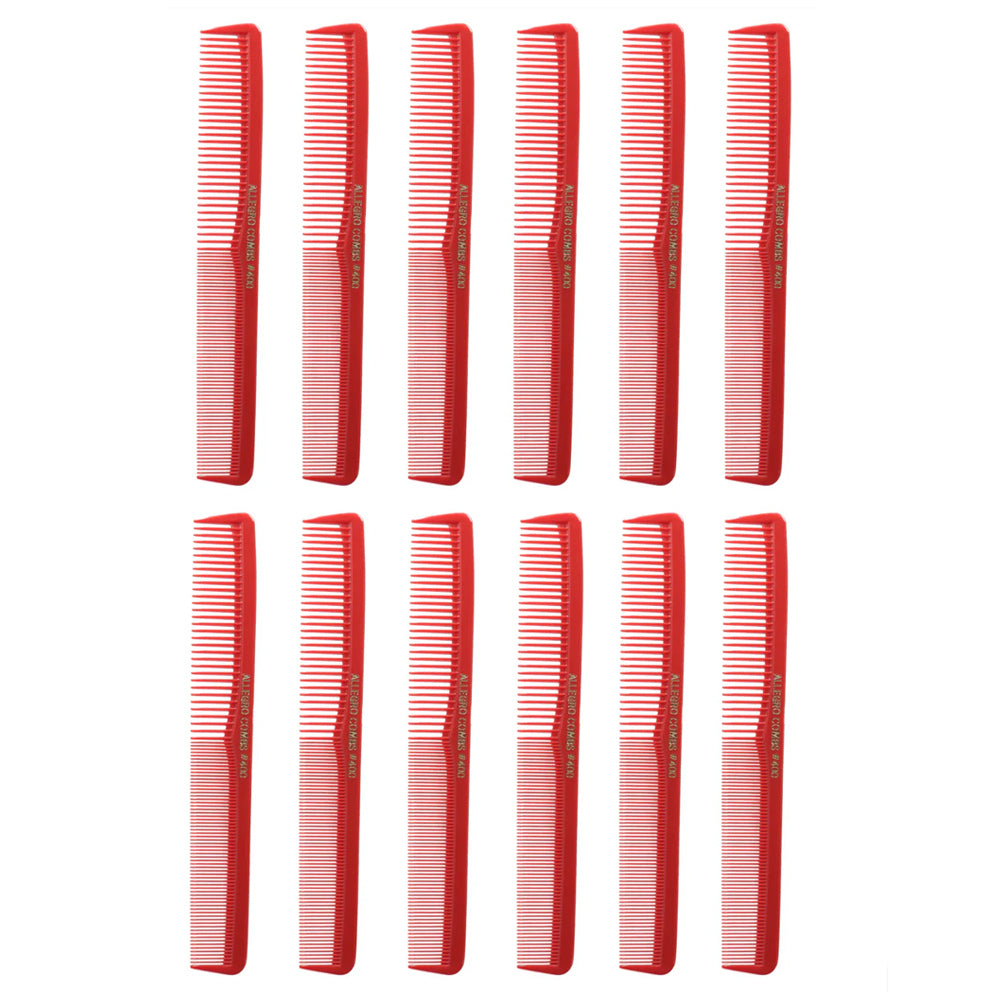 Allegro Combs #400 Barber Combs For Hair Cutting All Purpose Combs 12 Count