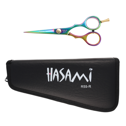 Hasami 5.5 In. Hair Cutting Scissors Righty Titanium Finish  R55-R