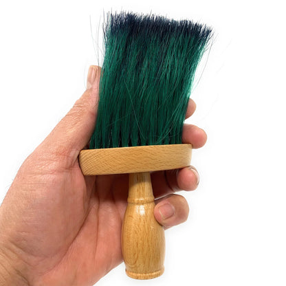 Neck Duster Extra Thick Ox Hair Neck Brush Barber Duster Color Bristles 1 pc.