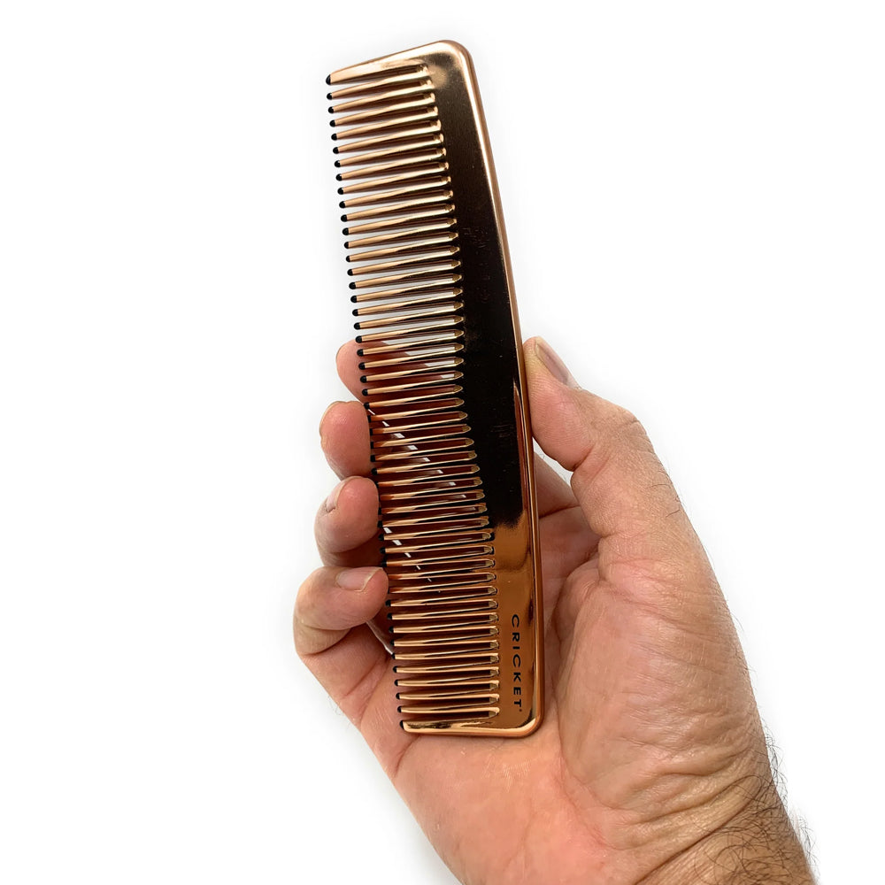 Cricket Copper Clean Finishing Comb Dressing Hair Comb Copper Infused Teeth.