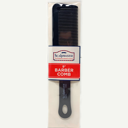 Scalpmaster 9 In. Clipper Cutting Comb Barber Comb Blending Comb Black 1 Pc.