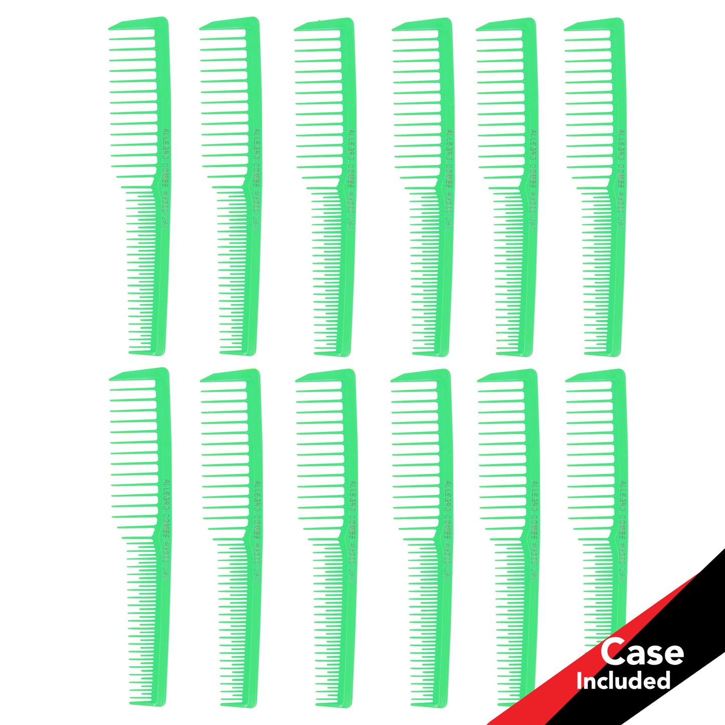 Allegro Combs #6000 Wide Tooth Teasing Vented Hair Combs 12 Cunt