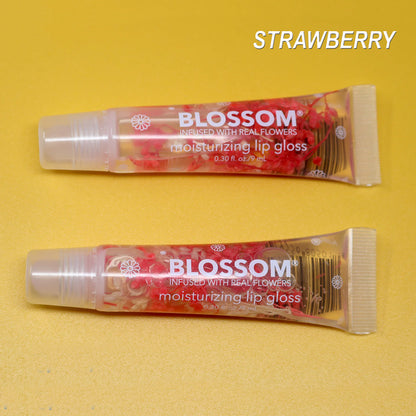 Blossom Moisturizing Lip Gloss Tube Clear Lip Gloss Lip Smackers 2 Pk.