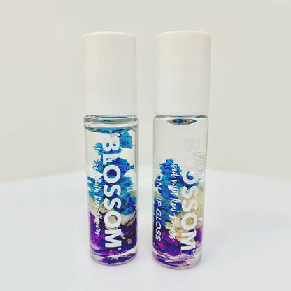 Blossom Roll-On Lip Gloss Rollerball Lip Gloss Infused with Flowers 2 pk.