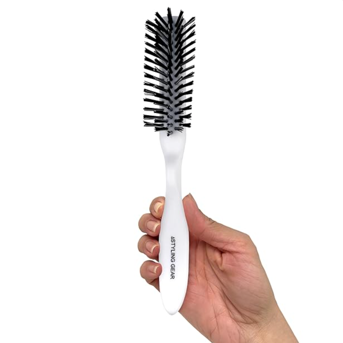 Hair Brush 5 Row Hairbrush Slick Back Edge Brush Teasing Brush